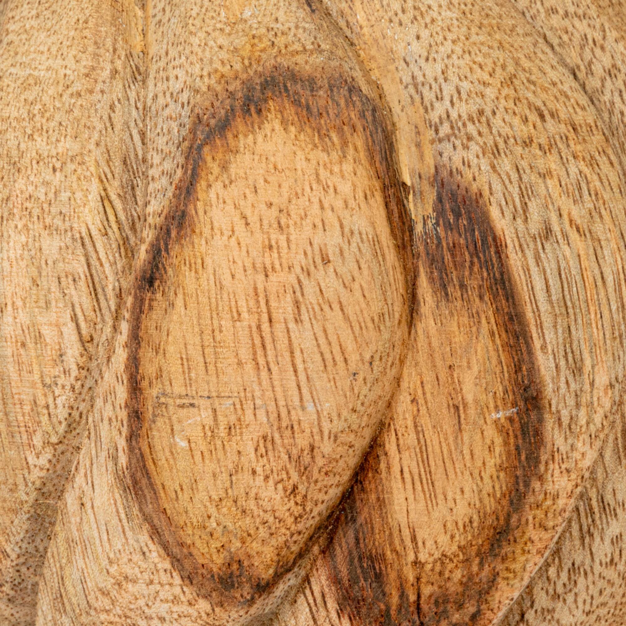 Hello Honey® Bleached Natural Hand-Carved Mango Wood Finial Set